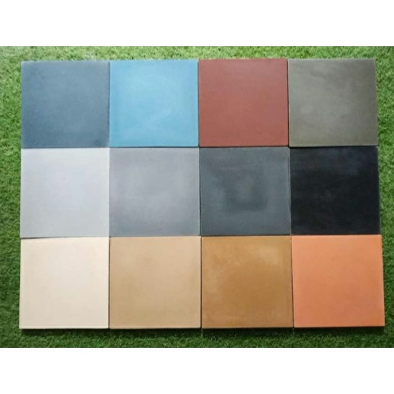 Jual Ubin / Tegel Klasik Polos 20x20 | Shopee Indonesia
