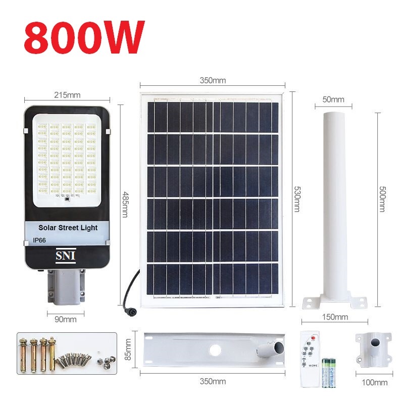 Jual YOUPLUS LAMPU JALAN SOROT 800watt 800w lampu pju solar panel 2 in ...