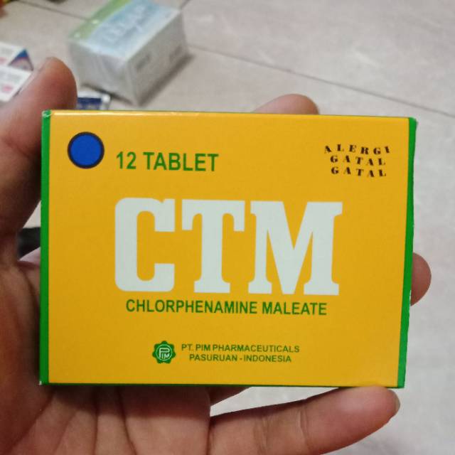 Jual CTM 1 Strip Isi 12 Tablet Obat Alergi dan Gatal-gatal | Shopee