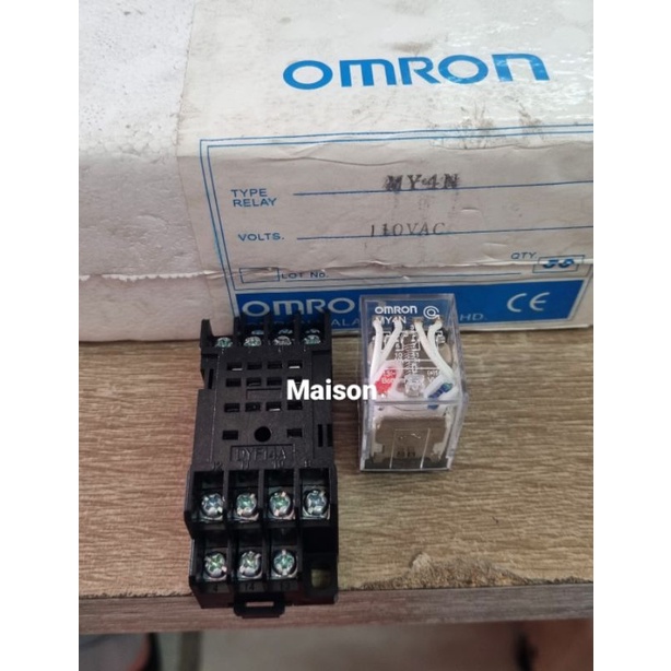 Jual Omron relay my4n 110v ac socket relay omron my4n 110vac Shopee