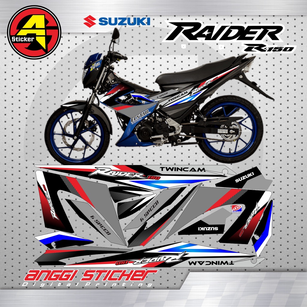 Jual STRIPING STICKER MOTOR SUZUKI RAIDER R150 / STRIPING VARIASI MOTOR ...