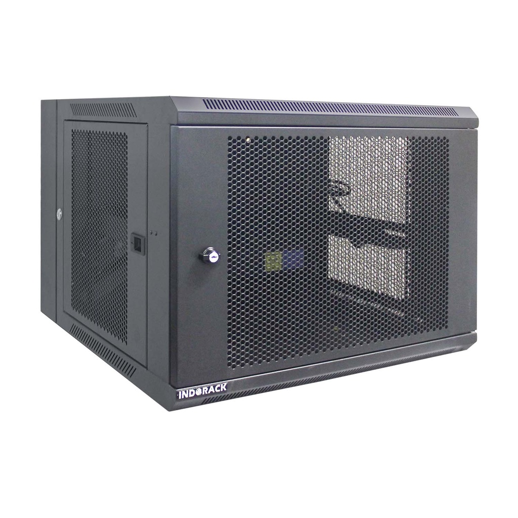Jual INDORACK Wallmount Rack 8U Depth 600mm Double W/Perforated Door ...