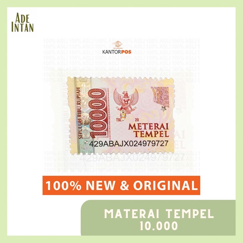 Jual Materai Tempel 10000 Shopee Indonesia