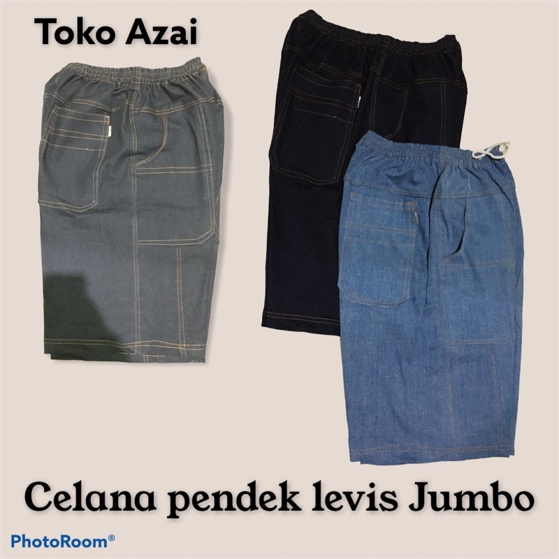 CELANA Pendek Pria Levis Super Jumbo Celana Kolor Bawah lutut Big Size