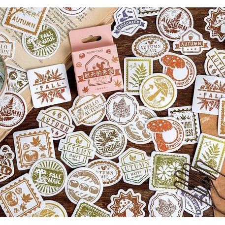 Jual Label Stickers - Autumn Mail (46pcs) | Shopee Indonesia