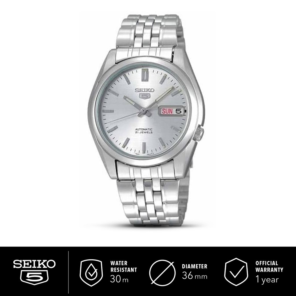 Jual Jam Tangan Pria Seiko 5 Automatic Stainless Steel SNK355K1