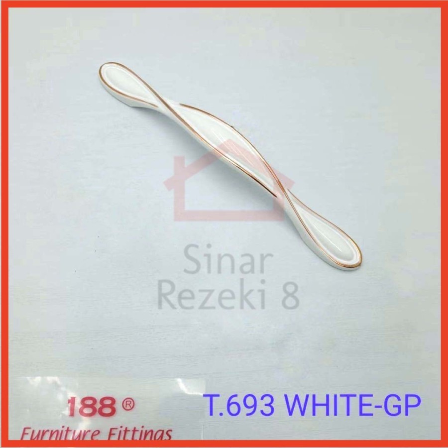 Jual Handle 693-128 WHITE Putih Tarikan Minimalis Pintu Lemari Laci ...