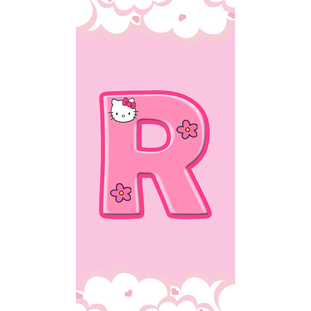 Jual HIASAN DINDING POSTER KAYU HURUF HELLO KITTY PINK WALL DECOR ...