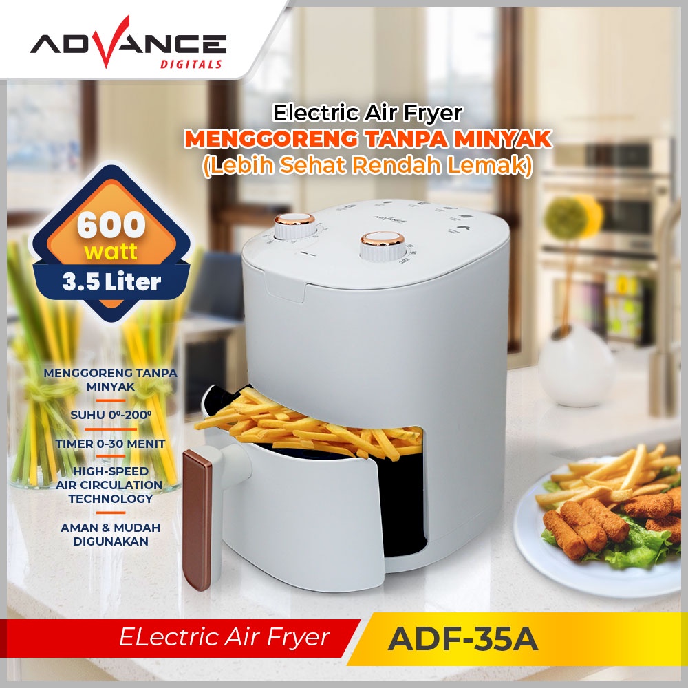 Jual 6IN1 AIR FRYER – PENGGORENG TANPA MINYAK (25L) – IDEALIFE IL