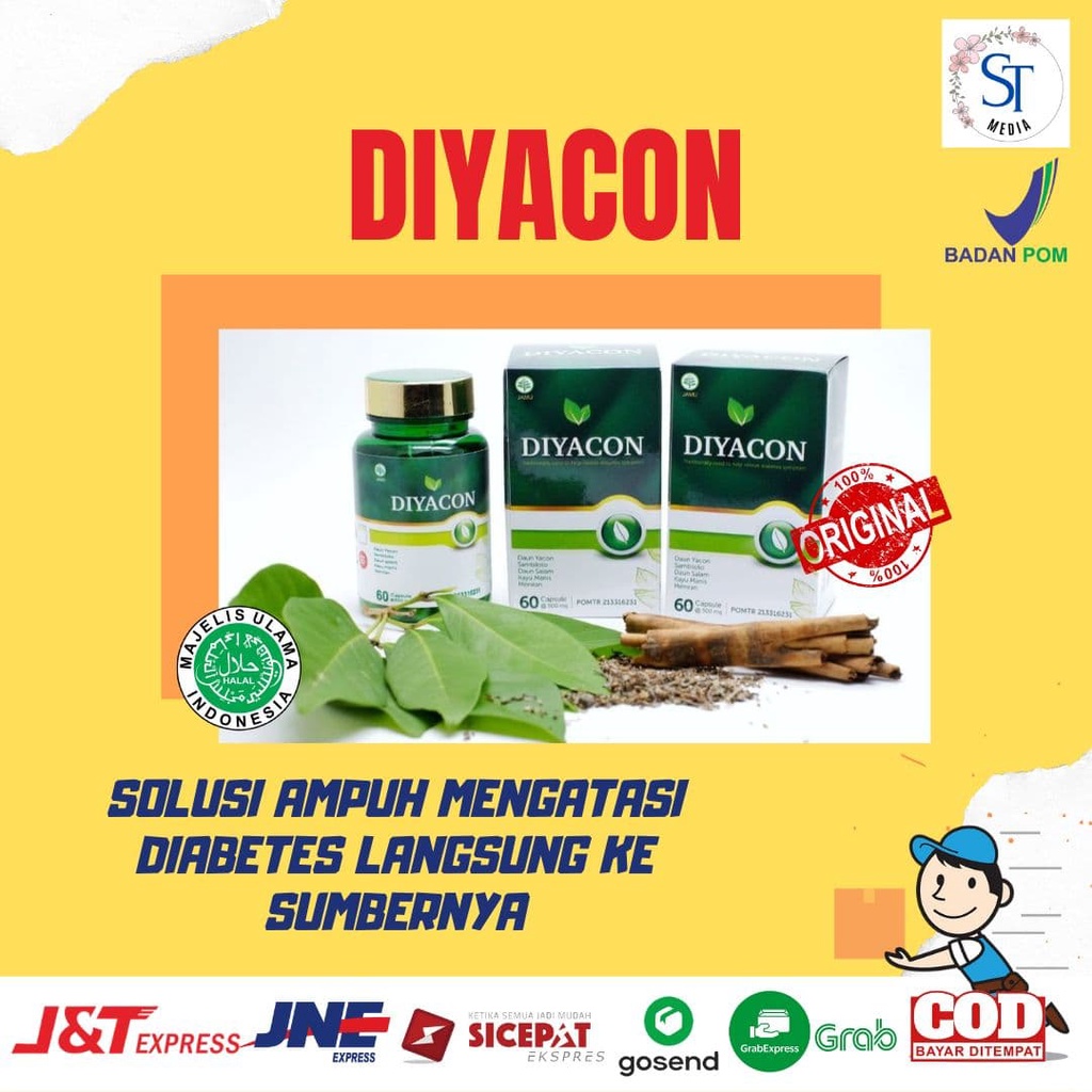 Jual Herbal Kapsul Diyacon Insulin Alami Obat Diabetes Atau Kencing ...