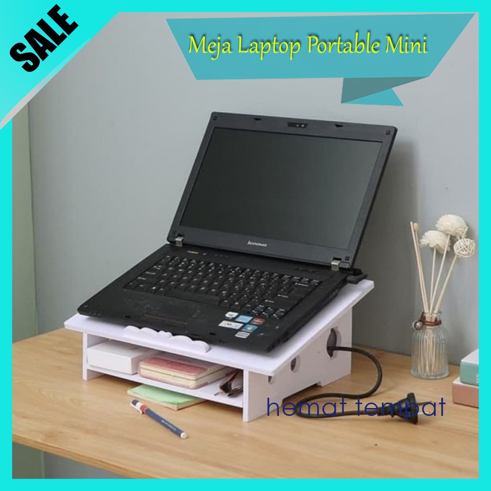Jual Rak Laptop Vintage Meja Laptop Portable Minimalis Tempat Leptop ...