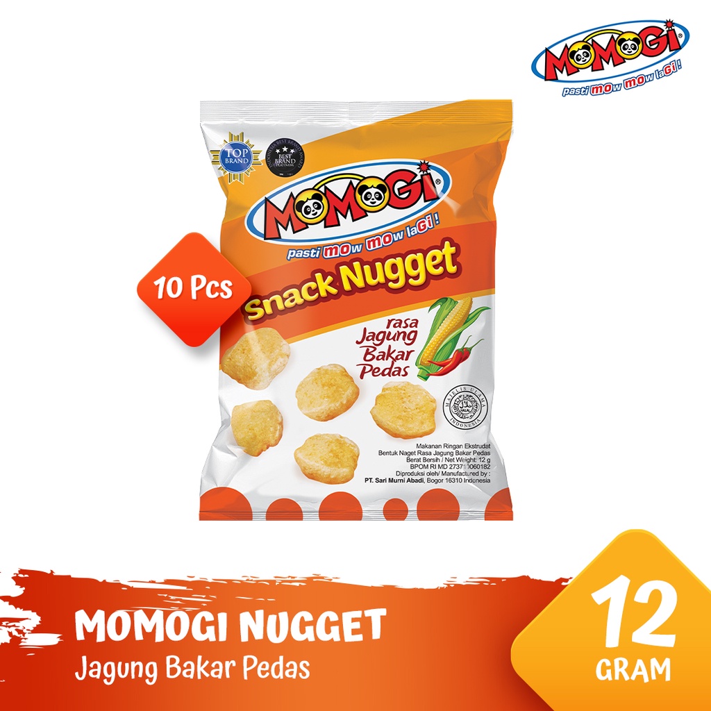 Jual Momogi Nugget Snack Jagung Bakar Pedas [1 Pack 10 Pcs] Shopee