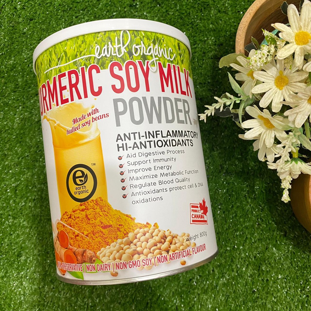 Jual Earth Organic Turmeric Soy Milk Powder 800gr | Shopee Indonesia