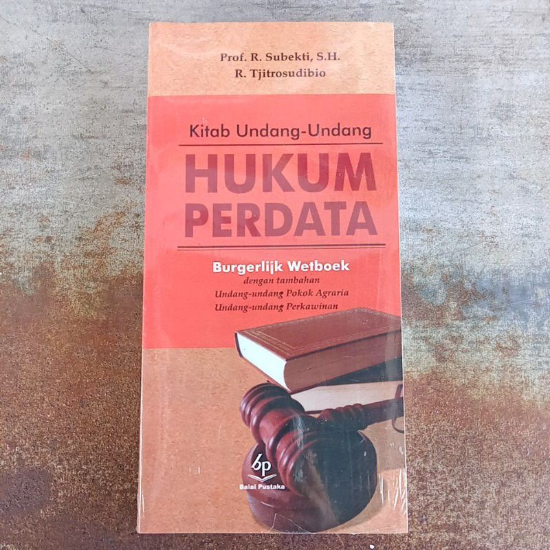 Jual KITAB UNDANG-UNDANG HUKUM PERDATA || Prof. R. Subekti, S.H ...