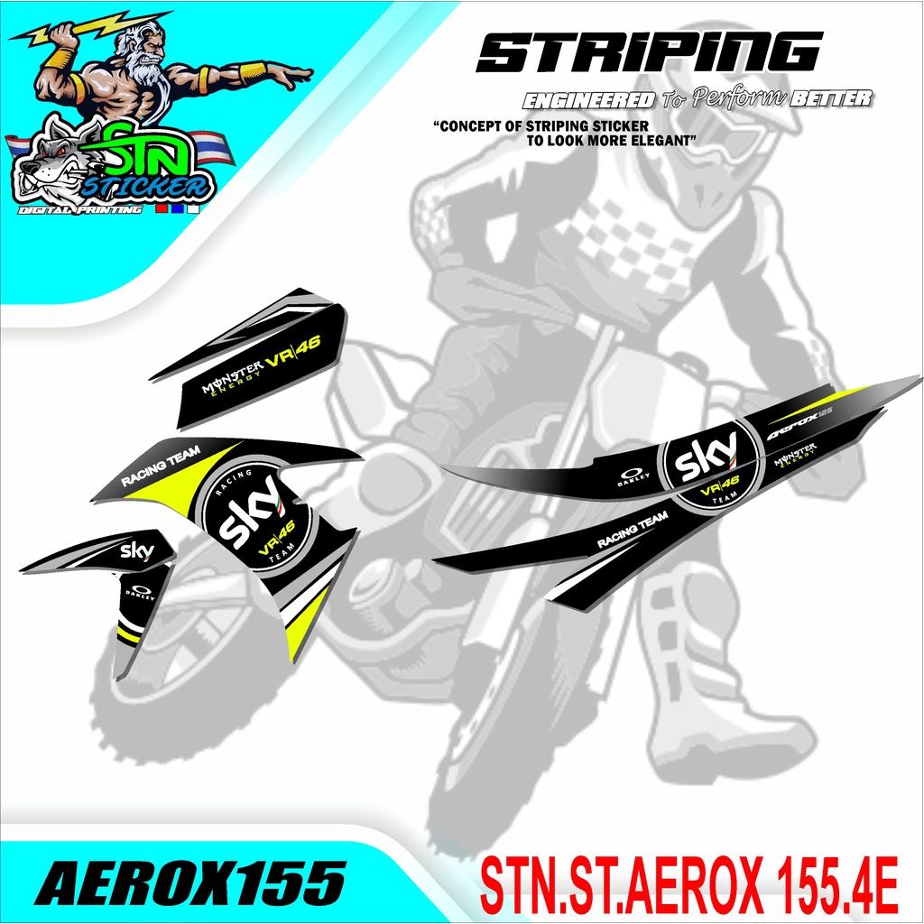 Jual STIKER MOTOR AEROX 155.04 | Shopee Indonesia