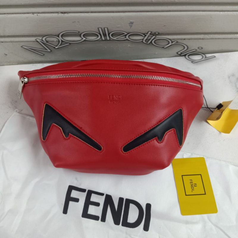 Red fendi clearance belt bag