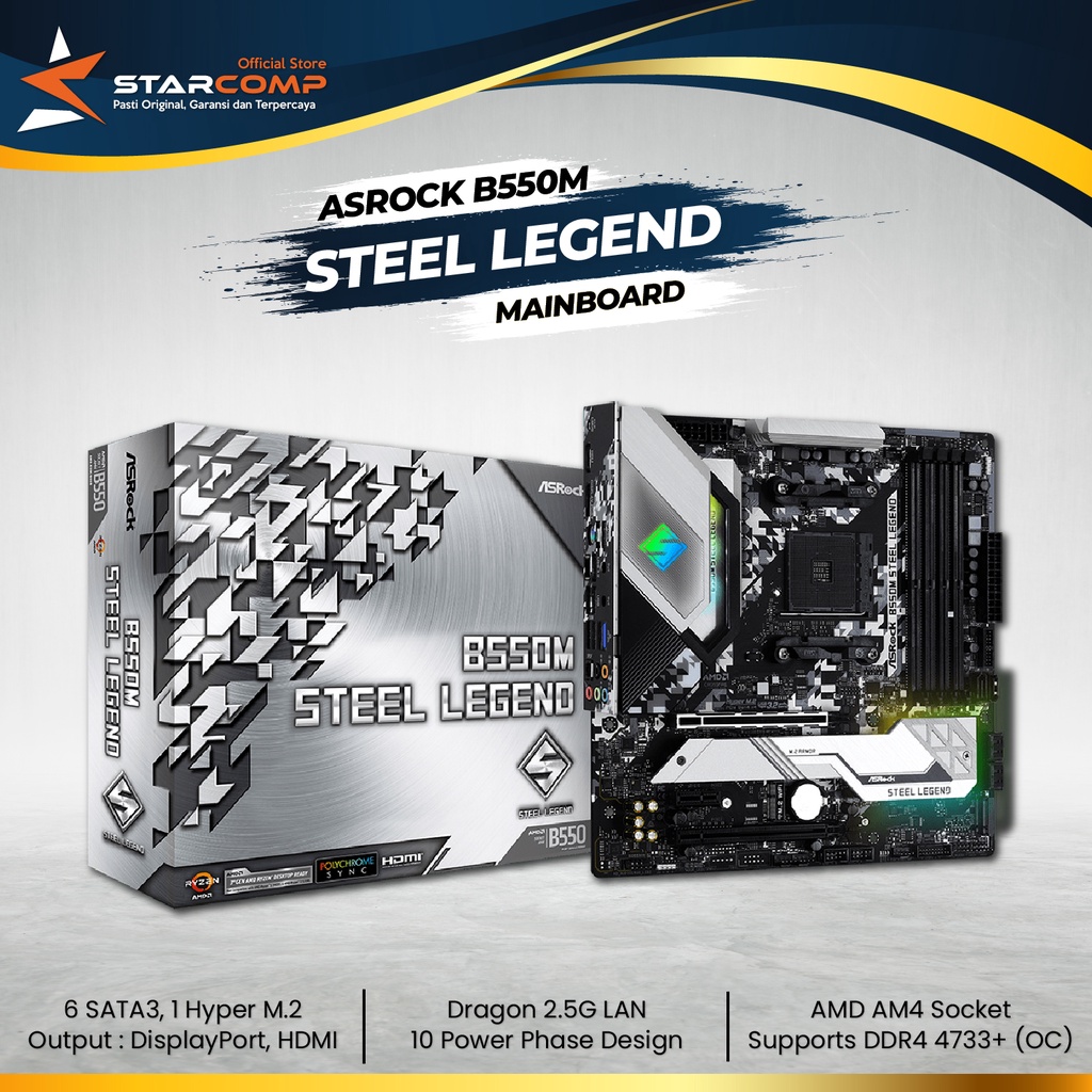 バーゲンで B550M ASRock B550M Steel Legend Steel マザーボード ...