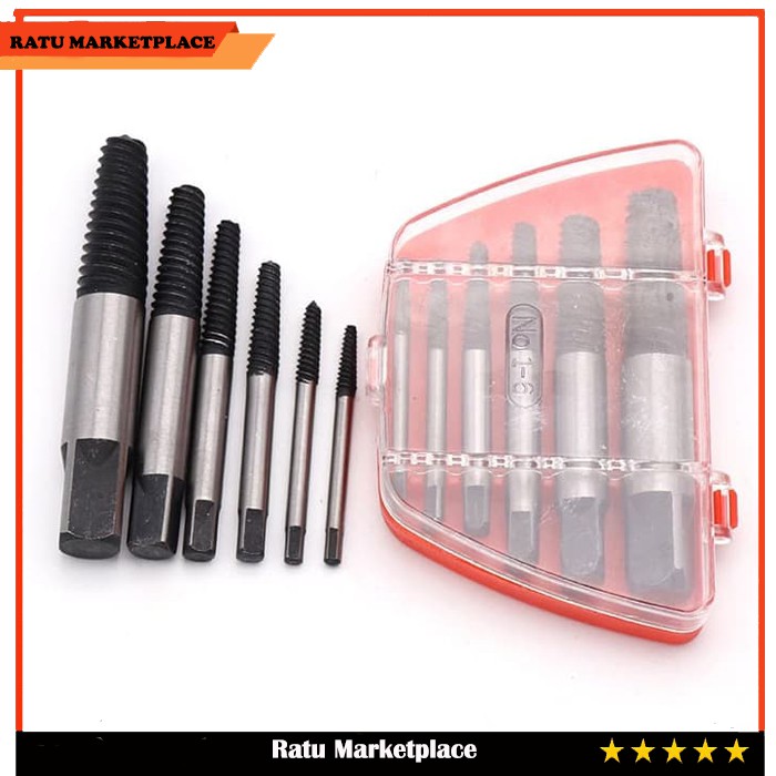 Jual Tap Balik Set Pcs Pencabut Baut Rusak Patah Screw Extractor Tool Kit Set Peralatan