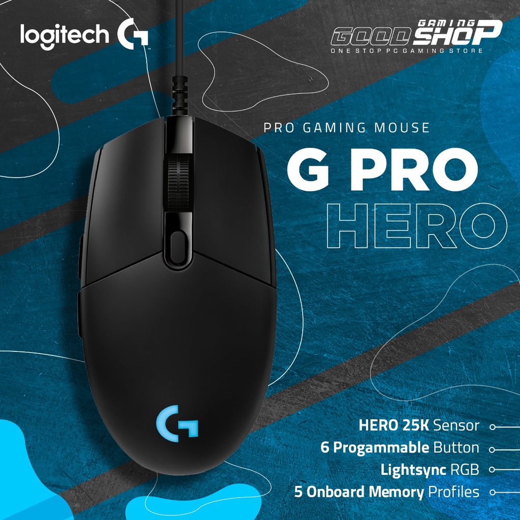 Jual Logitech G Pro HERO 25K Lightsync RGB - Gaming Mouse | Shopee ...