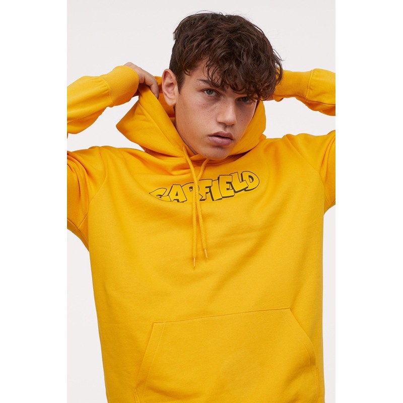 Yellow h&m hoodie sale