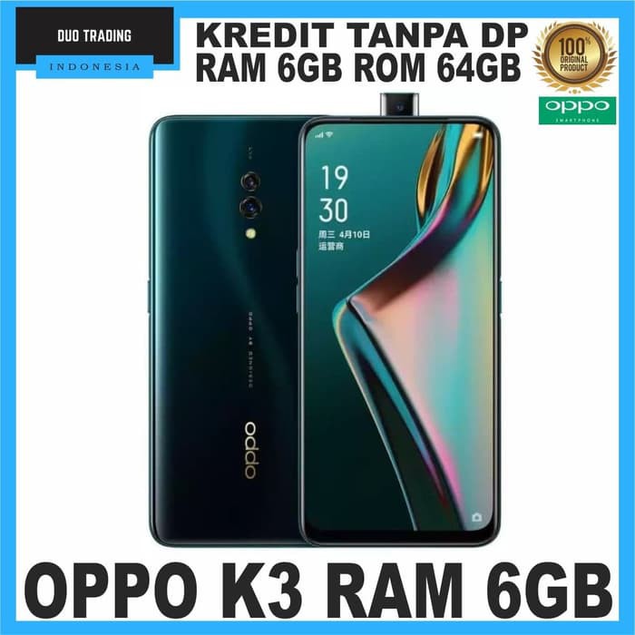 Jual OPPO K3 RAM 6GB ROM 64GB GARANSI RESMI OPPO INDONESIA