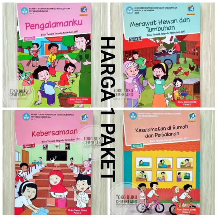 Jual BUKU SISWA TEMATIK KELAS 2 SD TEMA 5 6 7 8 SEMESTER 2 REVISI 2017 ...