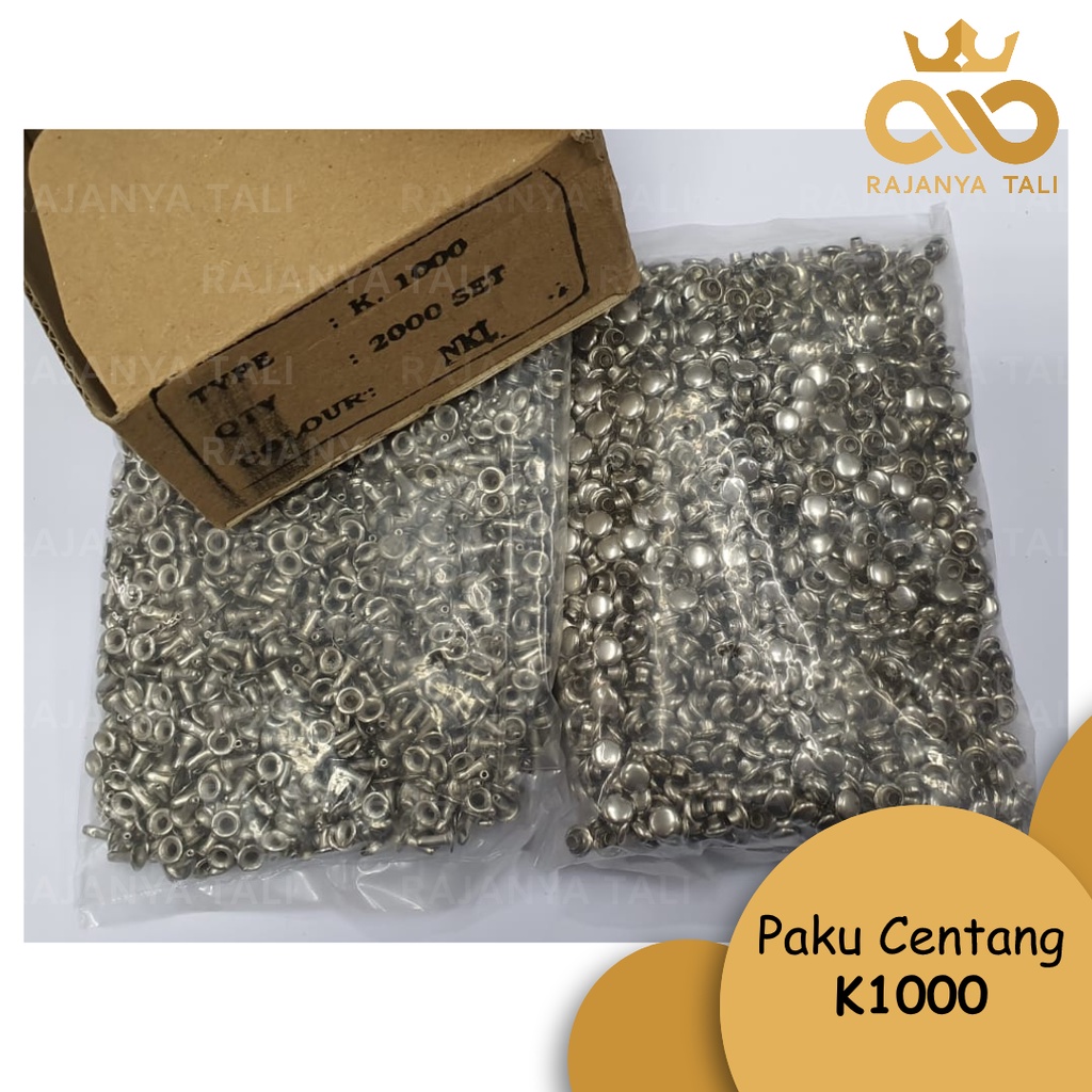 Jual Paku k1000 Keling Rivet Centang Nikel 6mm (1000 i) 1 Pak ...
