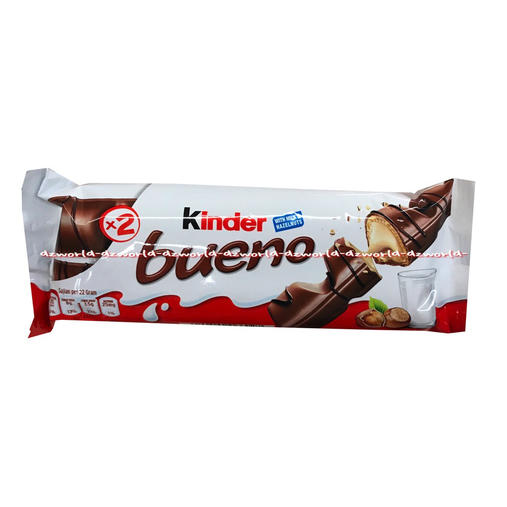 Jual Kinder Bueno Coklat Wafer 43gr Wafer Cokelat Krim Susu | Shopee ...
