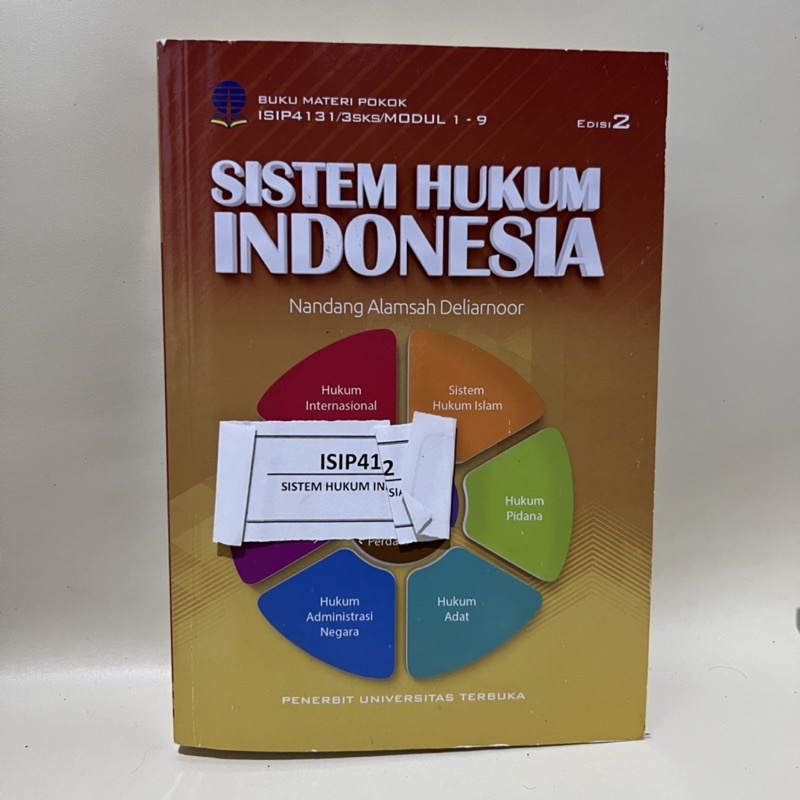 Jual Sistem Hukum Indonesia ISIP4131 MODUL UT | Shopee Indonesia