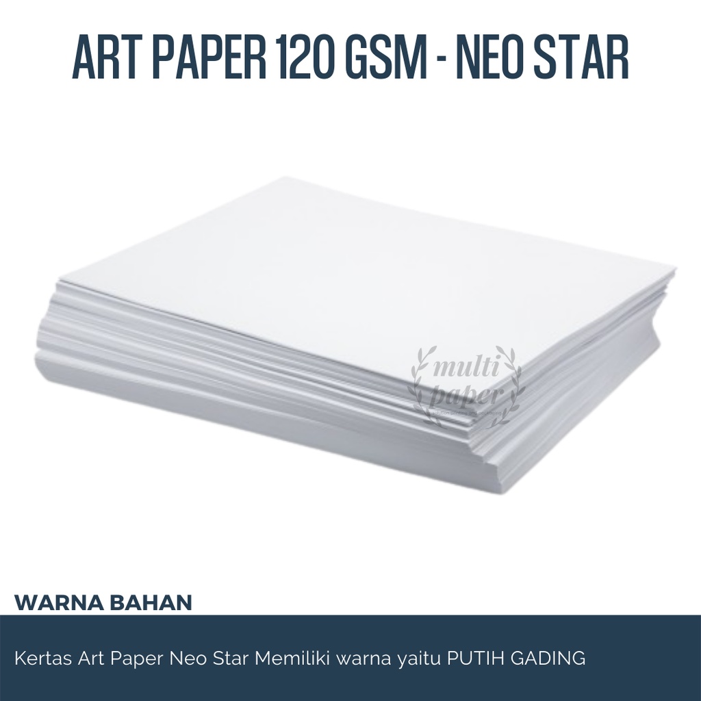 Jual Kertas Art Paper A4 120 Gsm Isi 50 Lembar / Kertas Art Paper 120 ...