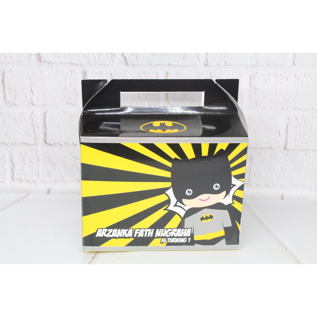 Jual snack box batman / box snack batman / box untuk snack custom ...