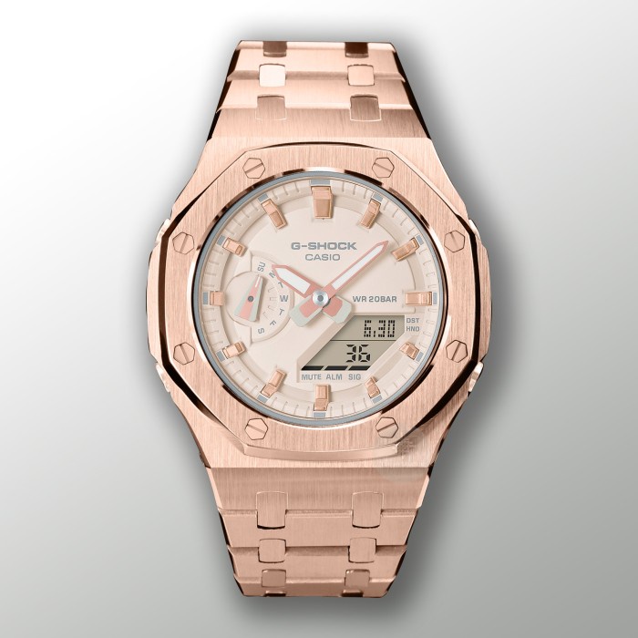 Jual Jam Tangan Gshock AP Mini Gmas 2100 Rosegold Steel 42mm | Shopee ...
