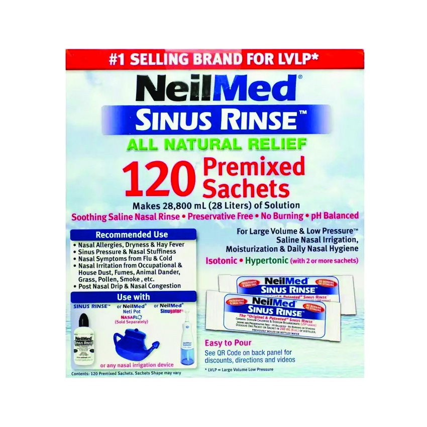 Jual Neilmed Sinus Rinse Premixed Regular Sachets 120s Starter Kit 10s New Shopee Indonesia