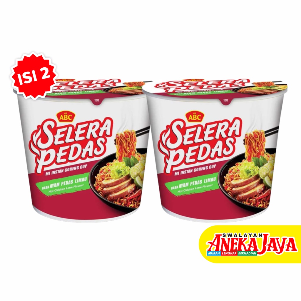 Jual Abc Mie Instan Cup Selera Pedas Goreng Rasa Ayam Pedas Limau Isi