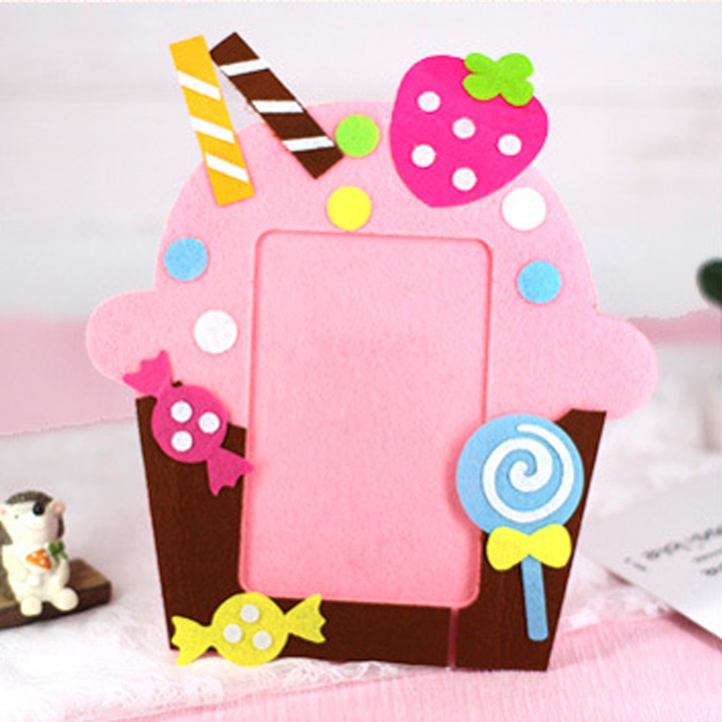 Jual ED14 DIY BINGKAI FOTO FLANEL / DIY PHOTO FRAME, PIGURA FOTO DIY