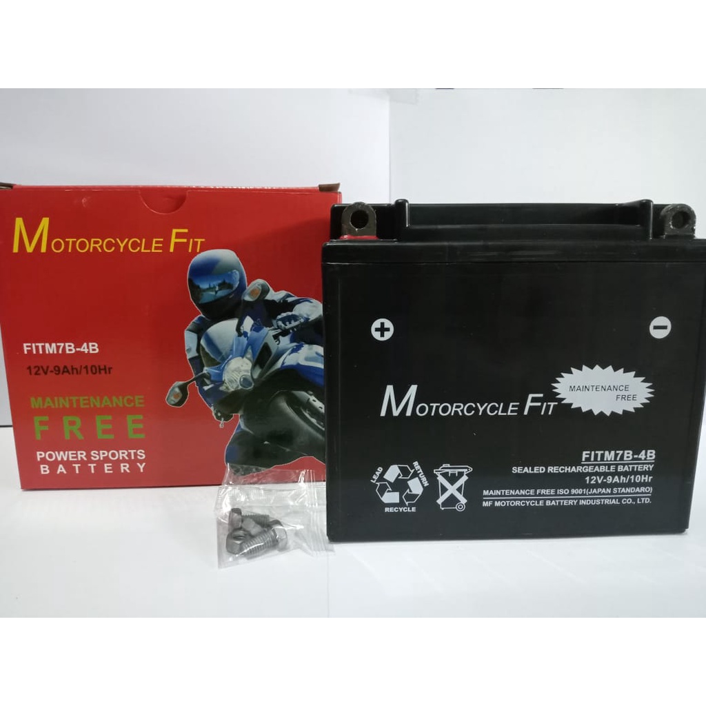 Jual AKI MOTOR SCORPIO NOUVO MOTORCYCLE FIT FITM7B-4B/ MTX7D ACCU