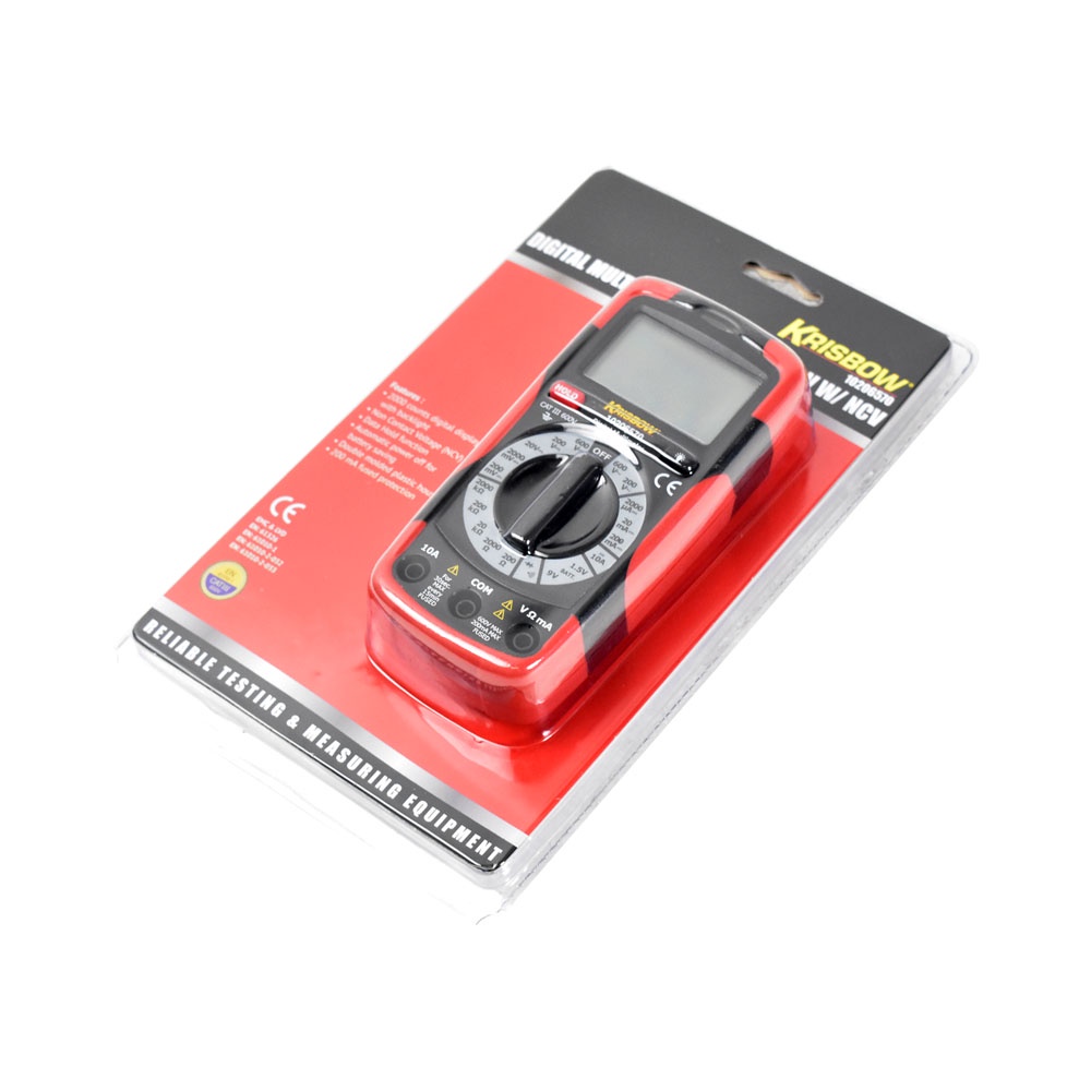 Jual Alat Ukur Digital Multimeter Compact 600v Krisbow Dengan NCV ...