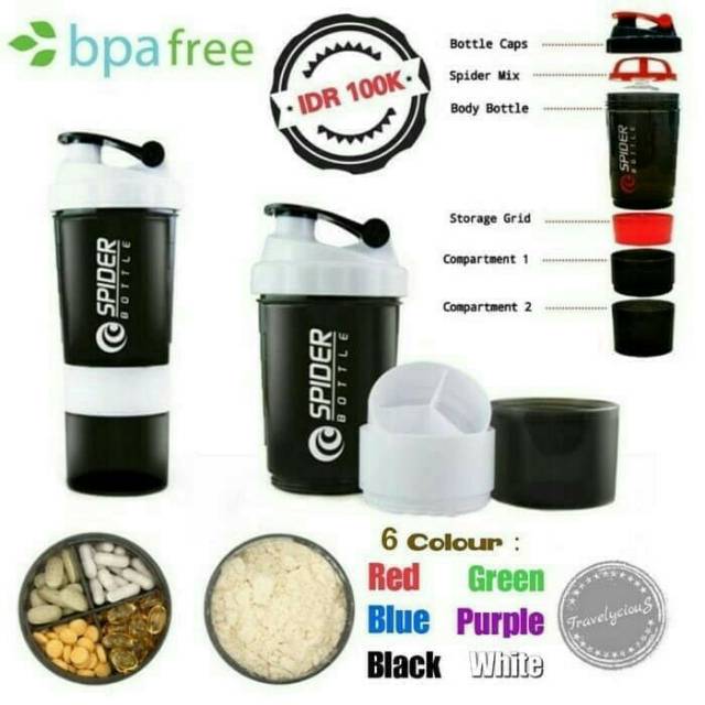 Jual Botol spider shake - botol sport | Shopee Indonesia