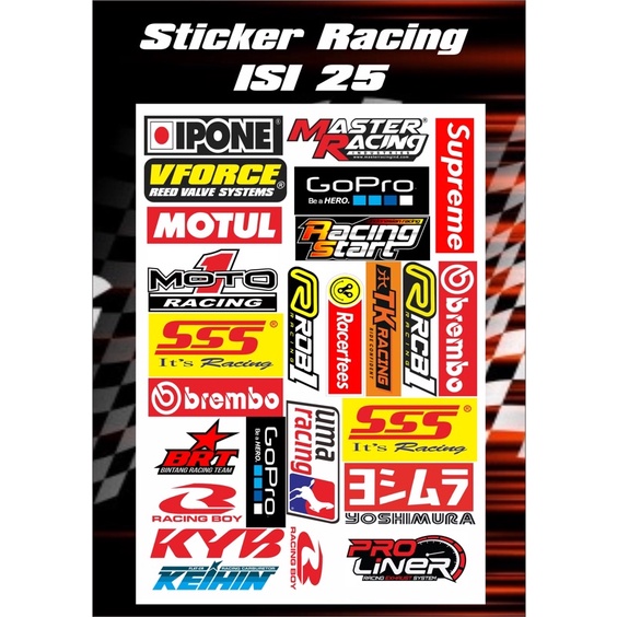 Jual Sticker Racing Pack | Shopee Indonesia