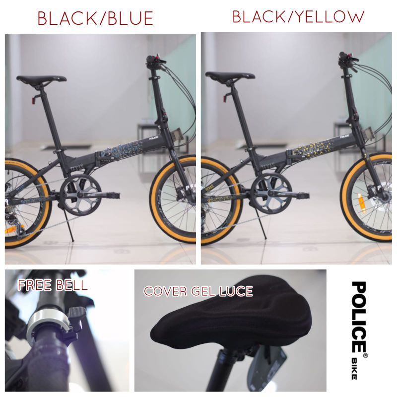 Jual SEPEDA LIPAT ELEMENT POLICE TEXAS 2022 HYDRO 8 - FOLDING BIKE ...