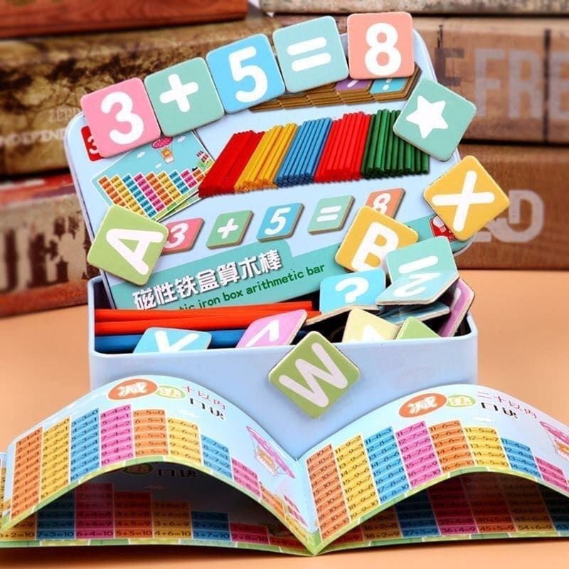 Jual Learning Kit (Mainan edukasi anak) kayu berhitung | huruf alfabet ...
