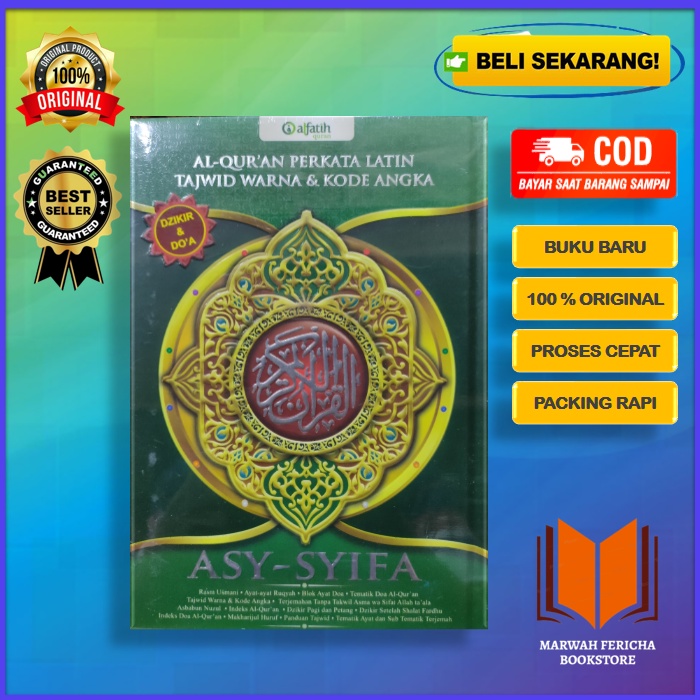 Jual AL-QURAN AS-SYIFA A4 Tajwid Warna, Perkata Latin Rasm Utsmani ...