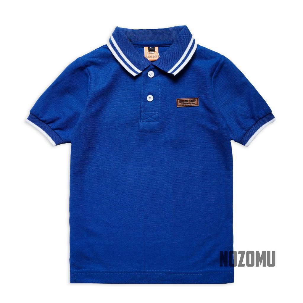 Pipiniko Polo Print Bear Kaos Kerah Anak Laki-Laki