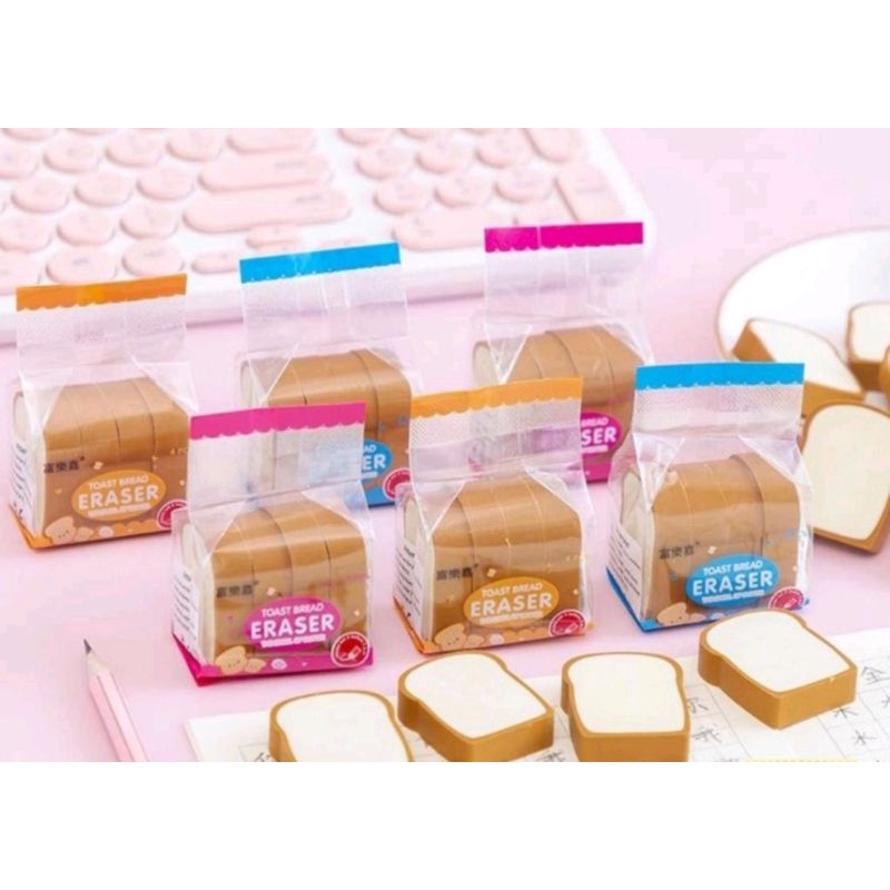 Jual S2100 Penghapus Roti Tawar / Toast Bread Eraser Rubber Setip Stip ...