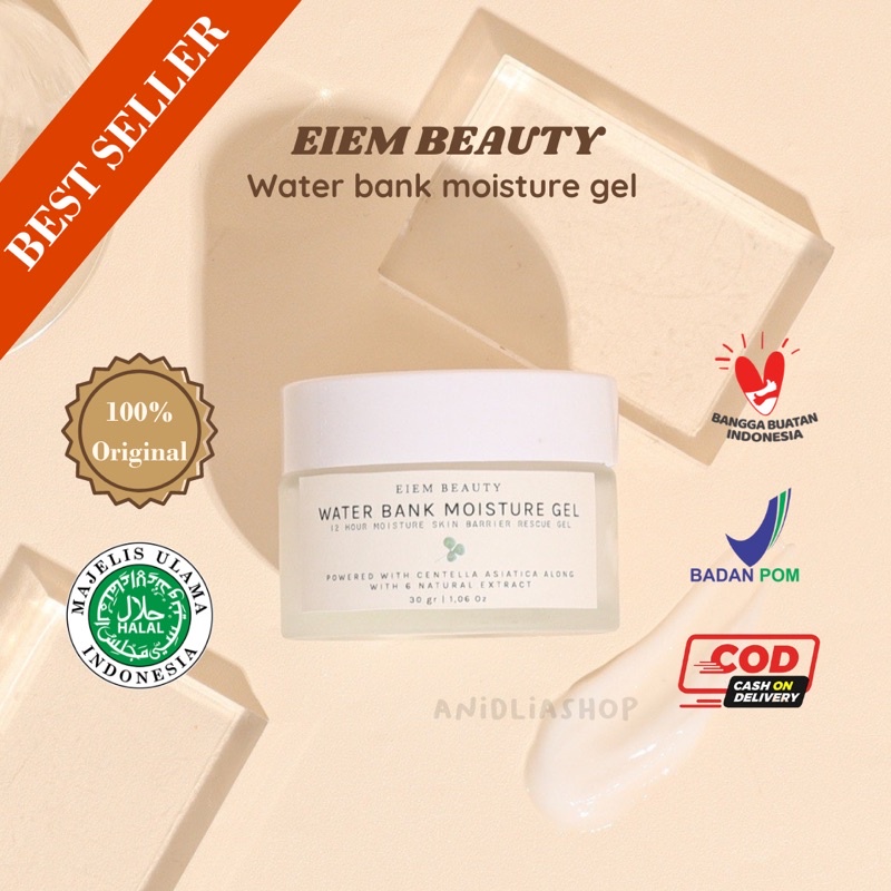 Jual Eiem Beauty Water Bank Moisturizer 30g Shopee Indonesia