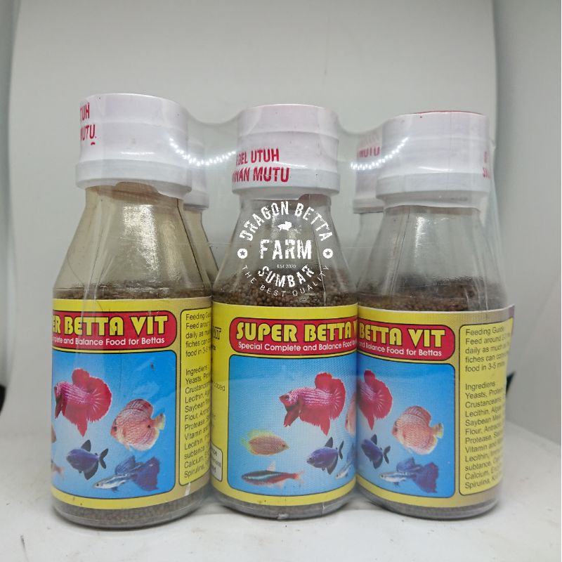 Jual Pelet Ikan Cupang Super Betta Vit | Shopee Indonesia