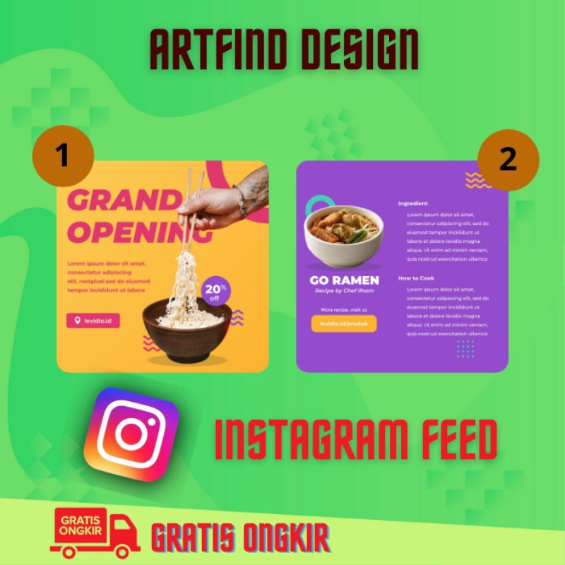 Jasa desain Post Konten Feed IG Instagram Satuan Murah Kekinian Part 7