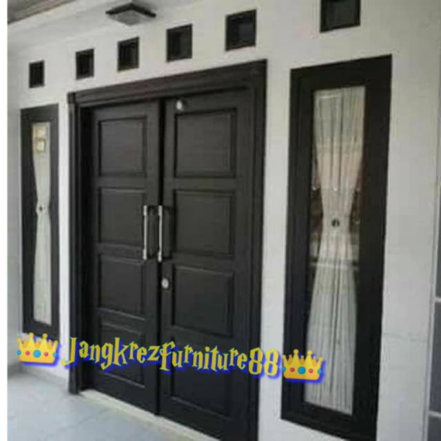 Jual Pintu Utama Kuputarung Minimalis Jati Shopee Indonesia