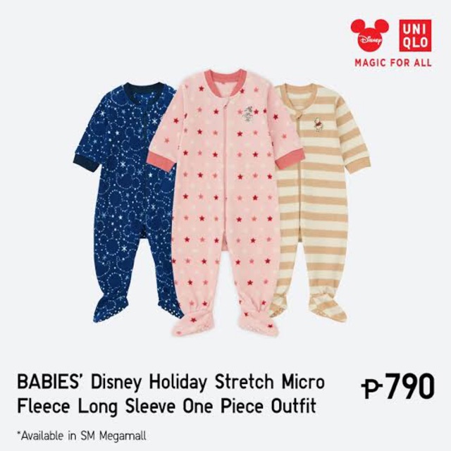 Jual Uniqlo fleece baby jumpsuit baju dingin bayi jaket bayi newborn