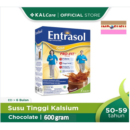 Jual PROMO !! Entrasol Gold Chocolate/ Vanilla 600gr | Shopee Indonesia